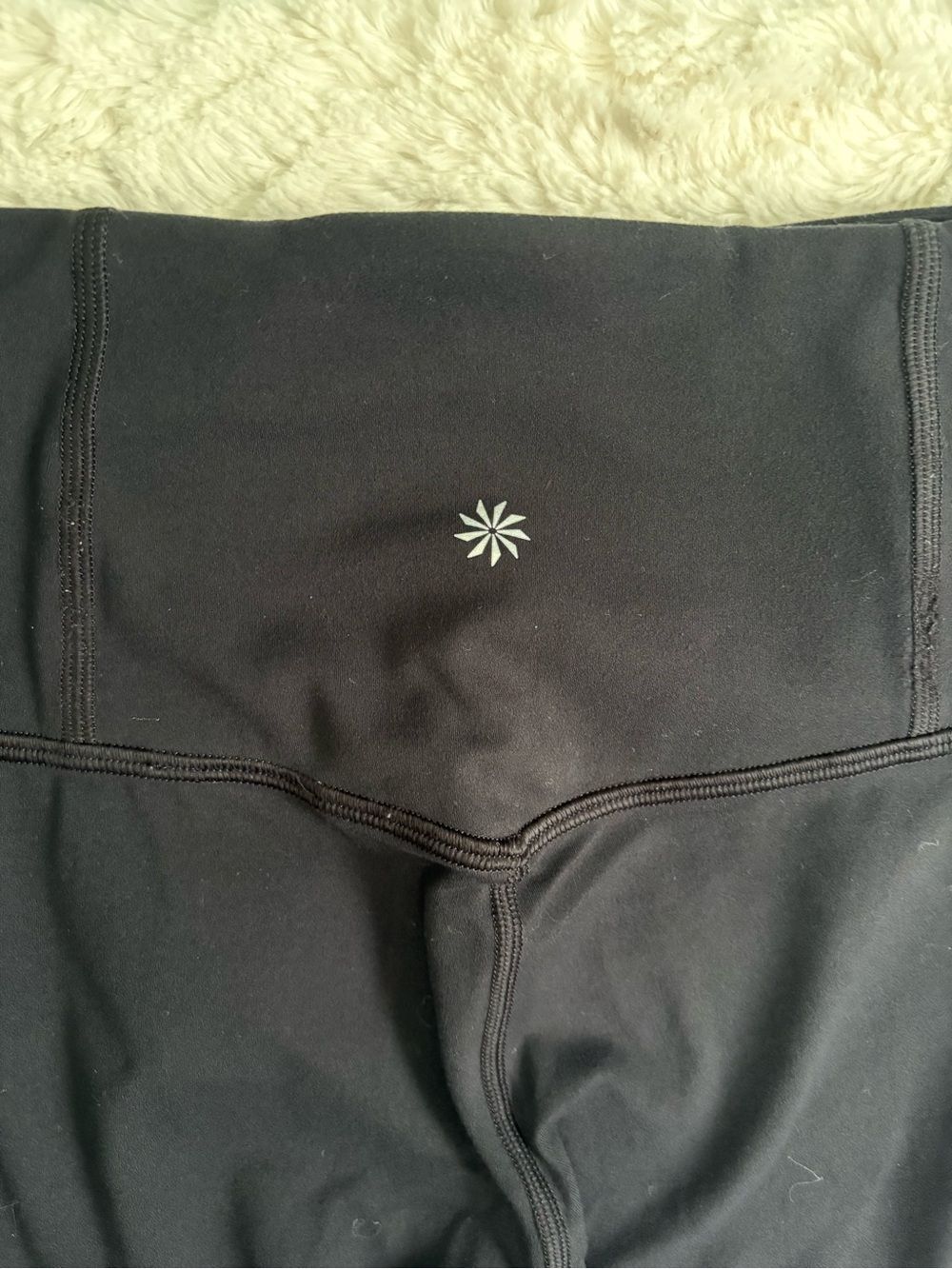 Athleta Outfit Bundle Size M/T Gray Speckled Hoodie & Black Elation 7/8 Leggings - Picture 12 of 15